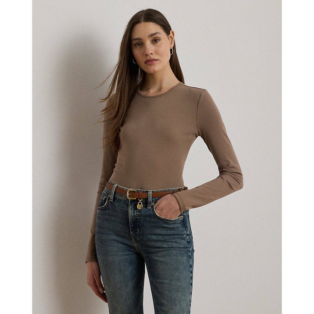 Women's 'Stretch Cotton Long-Sleeve Tee'