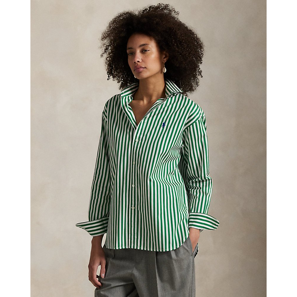 Women's 'Relaxed Fit Striped Cotton Shirt'