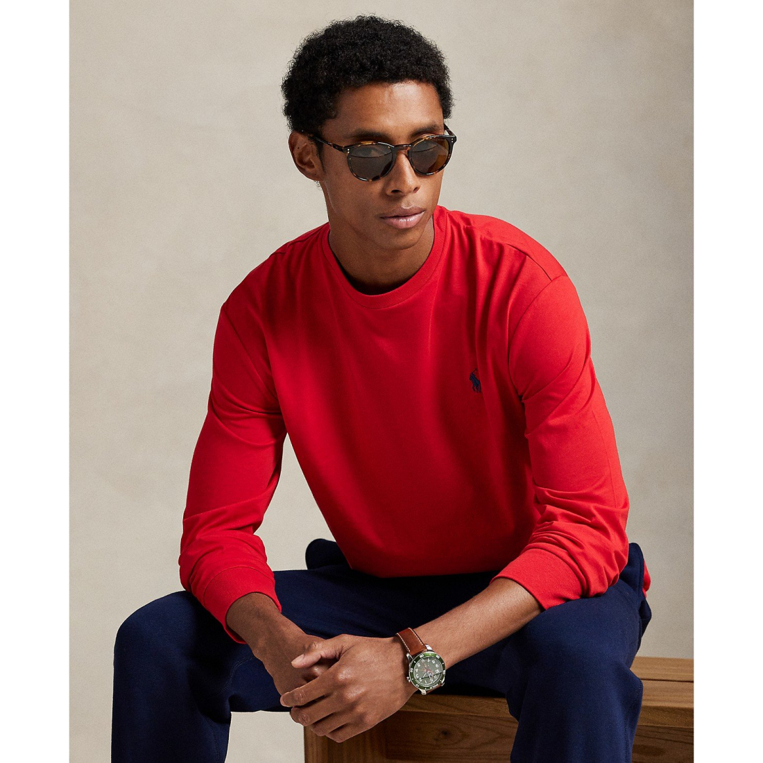 Men's 'Classic-Fit Jersey Long-Sleeve T-Shirt'