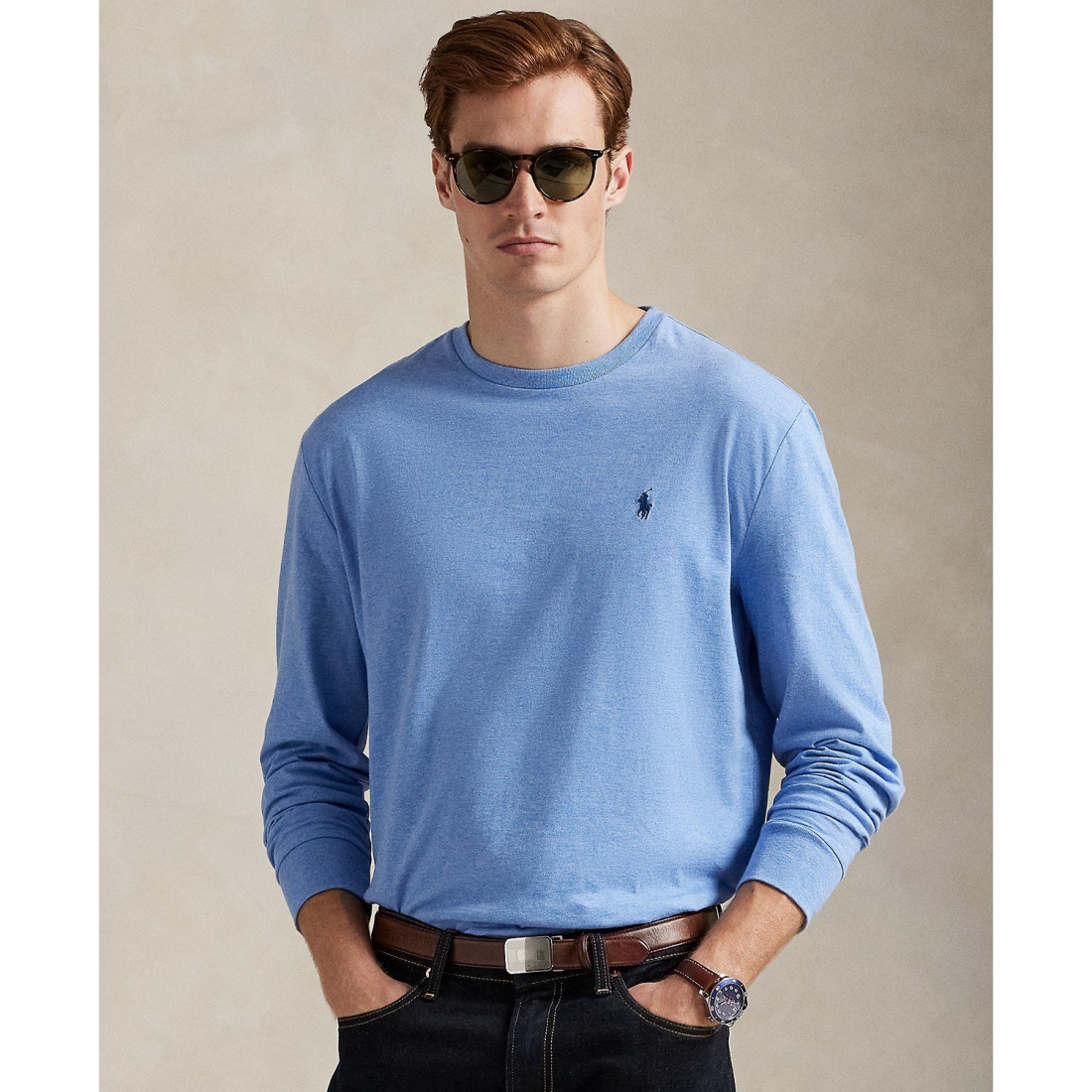Men's 'Classic-Fit Jersey Long-Sleeve T-Shirt'