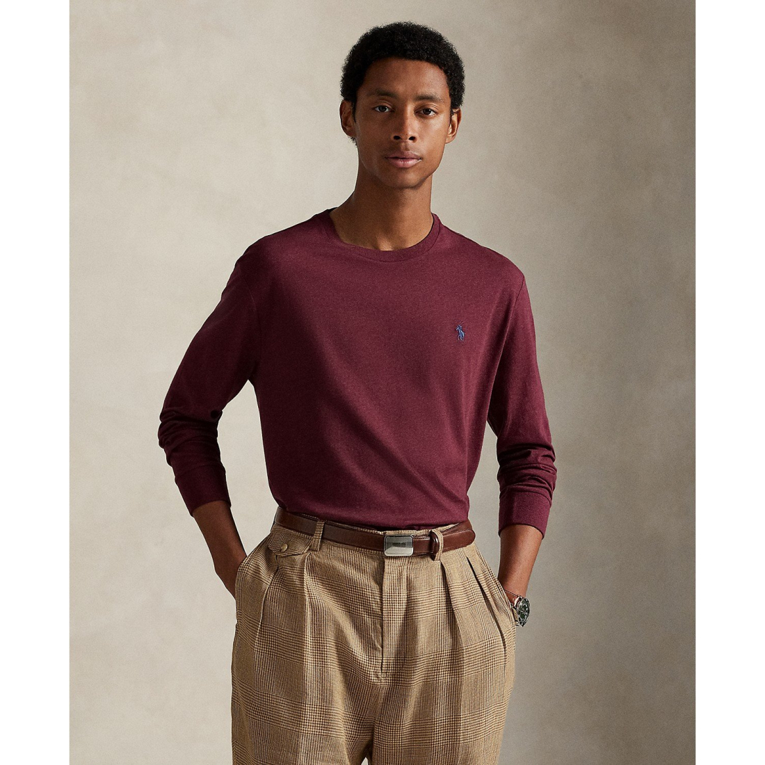 Men's 'Classic-Fit Jersey Long-Sleeve T-Shirt'