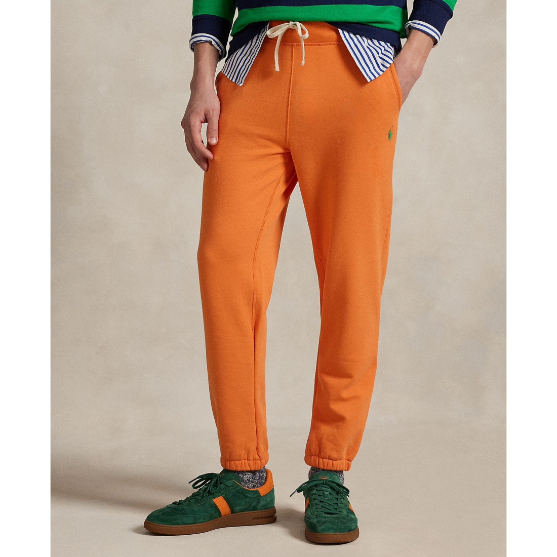 'Cotton-Blend-Fleece Pants' pour Hommes