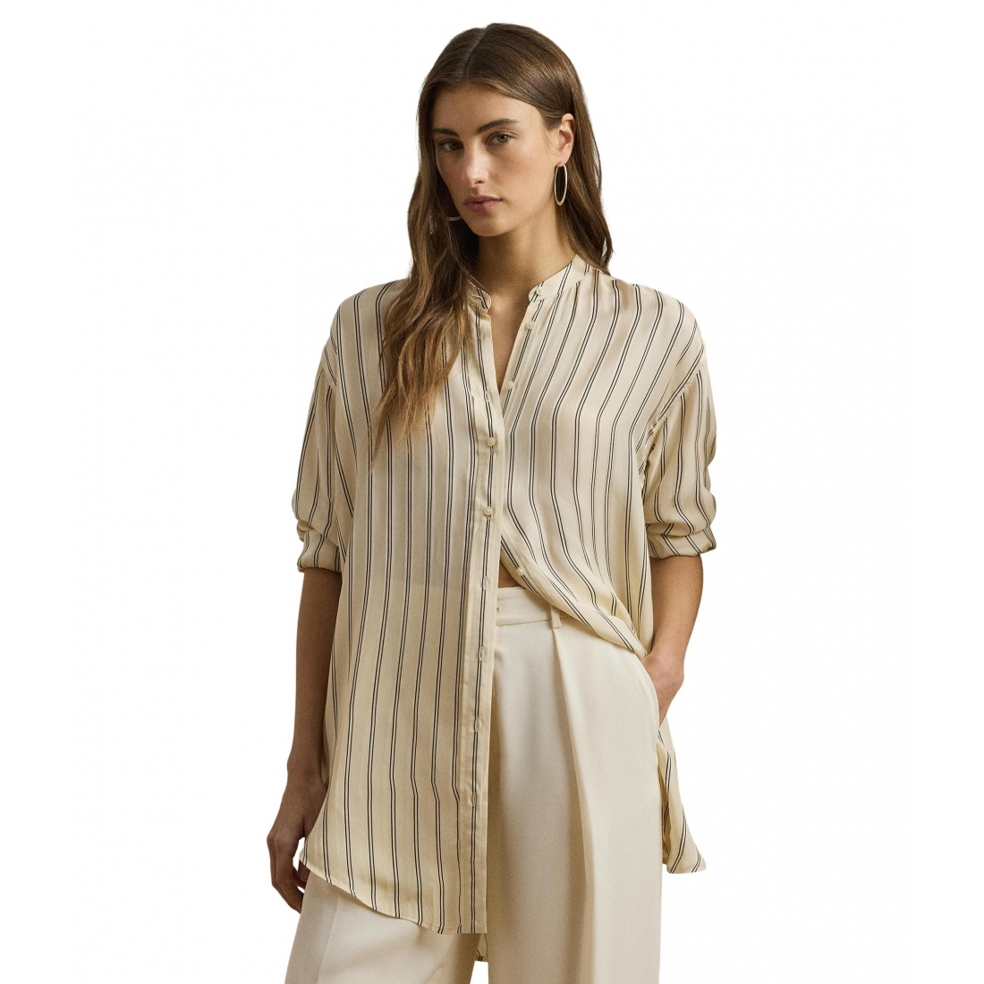Women's 'Striped Jacquard Tunic Shirt'