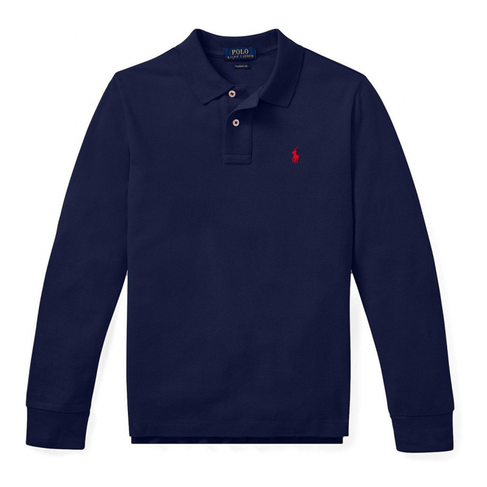 'Long Sleeve Polo Shirt' pour Garçons