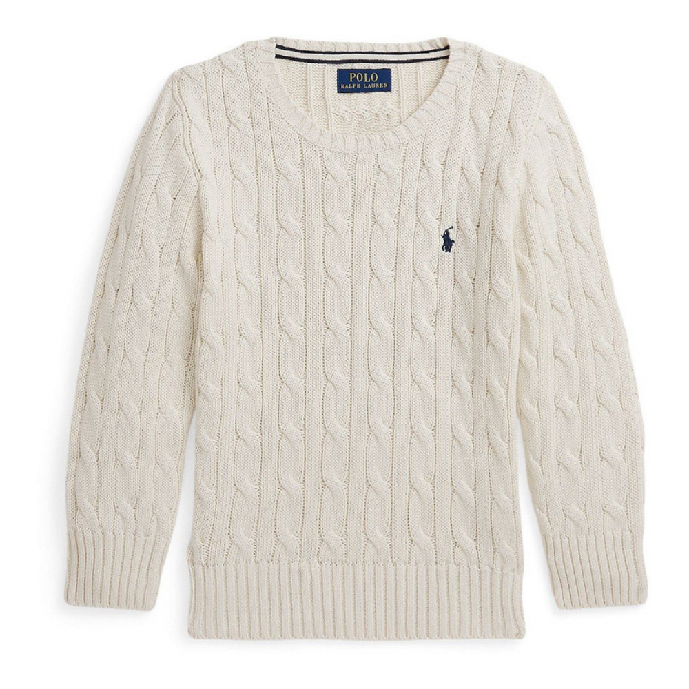 Boy's 'Cable Knit Cotton Sweater'