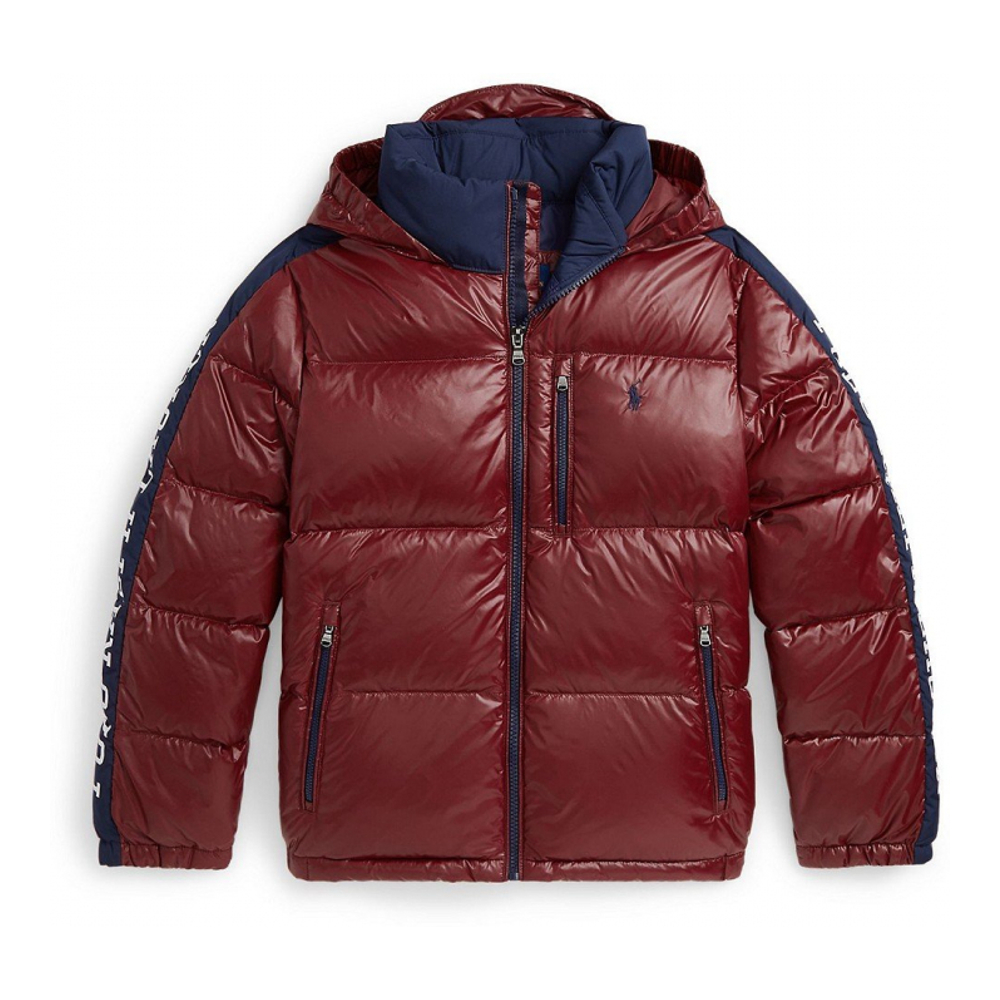 'Logo Down Hooded Jacket' für Jungen