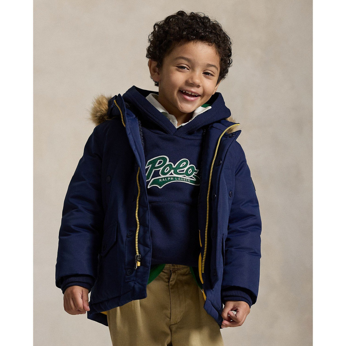 'Faux-Fur-Trim Down Parka' für Jungen