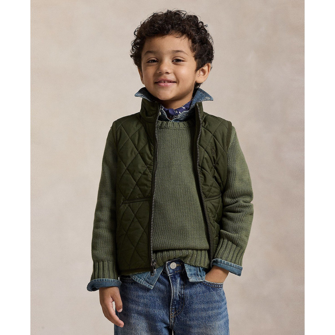 'Fleece-Lined Quilted Vest' für Jungen