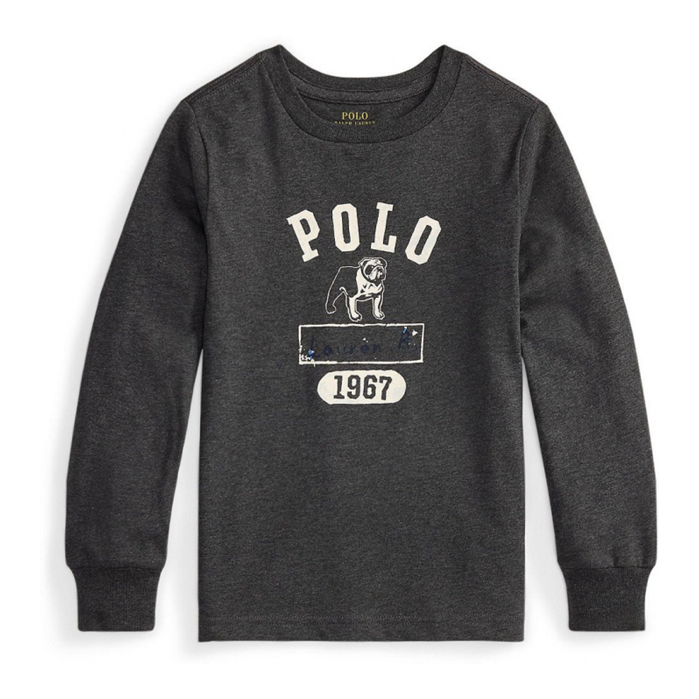 'Cotton Jersey Graphic Long Sleeve T-Shirt' für Jungen