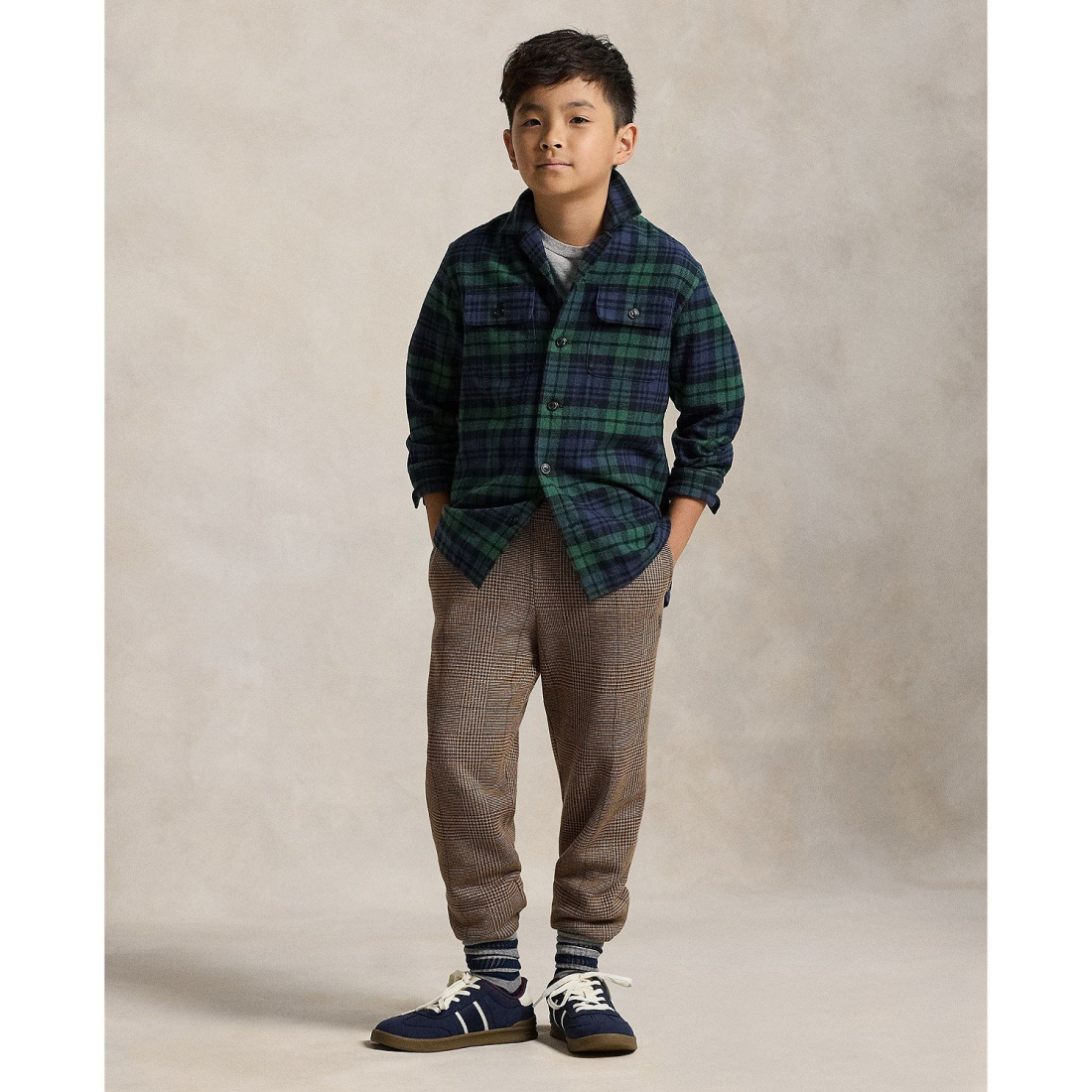 'Plaid Camp Shirt' pour Garçons