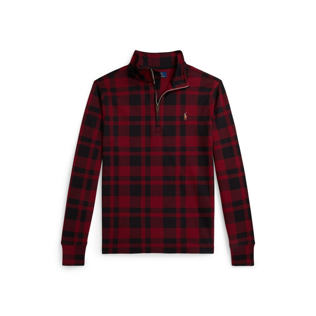 'Plaid Long Sleeve Sweater' pour Garçons