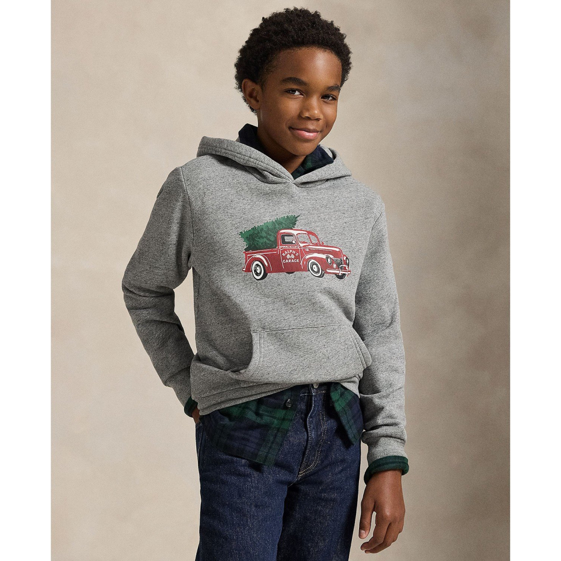 'Truck-Print Hoodie' pour Garçons