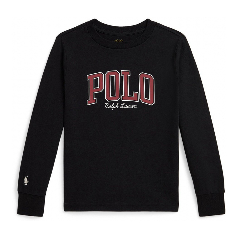 'Logo Cotton Long-Sleeve Tee' für Jungen