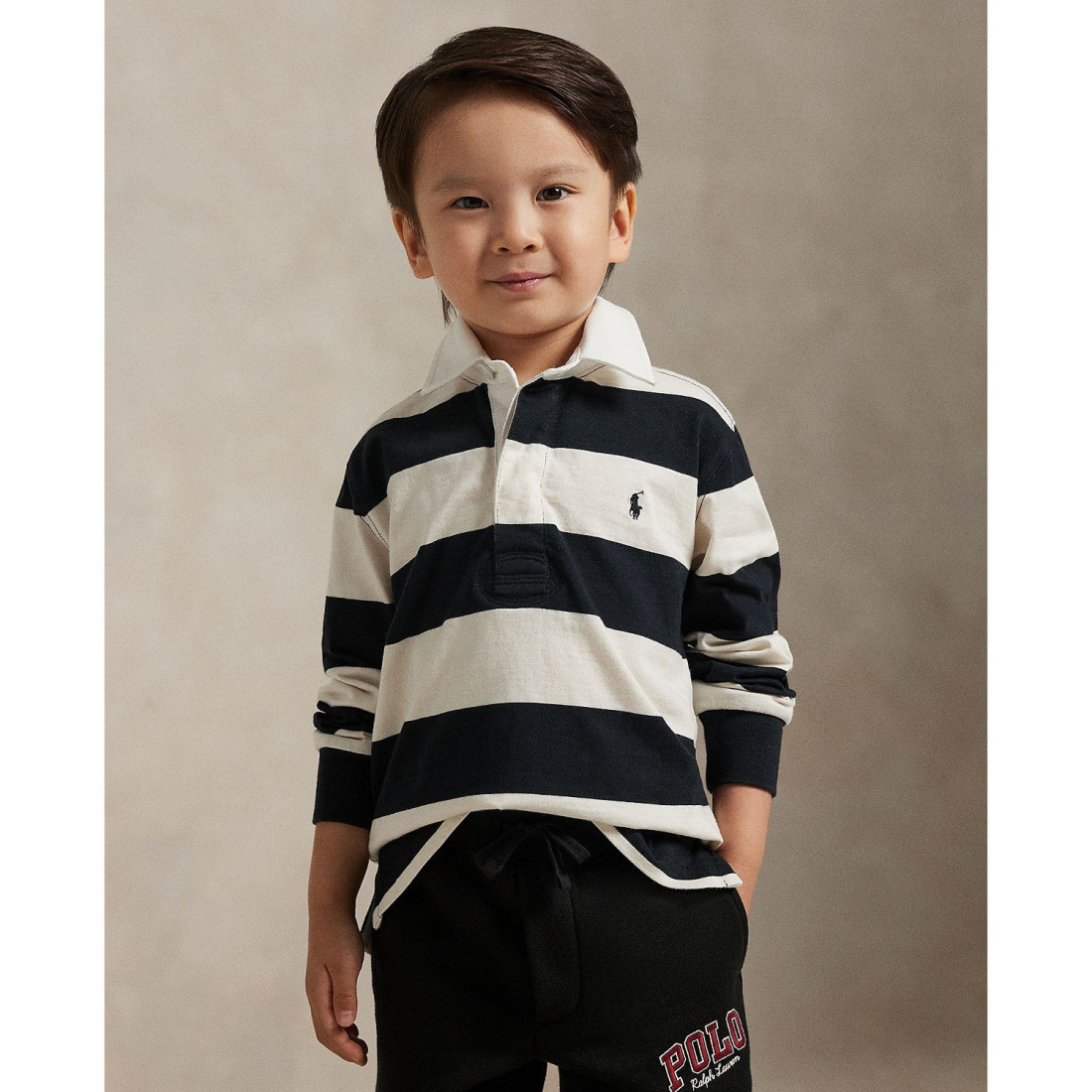 'Striped Rugby T-Shirt' pour Garçons