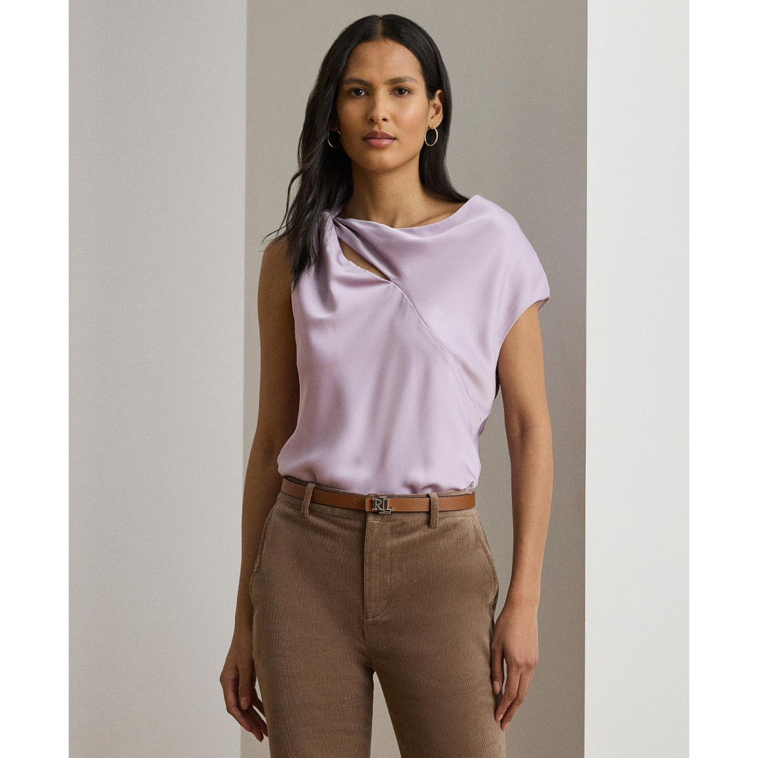 Women's 'Charmeuse Asymmetrical Blouse'