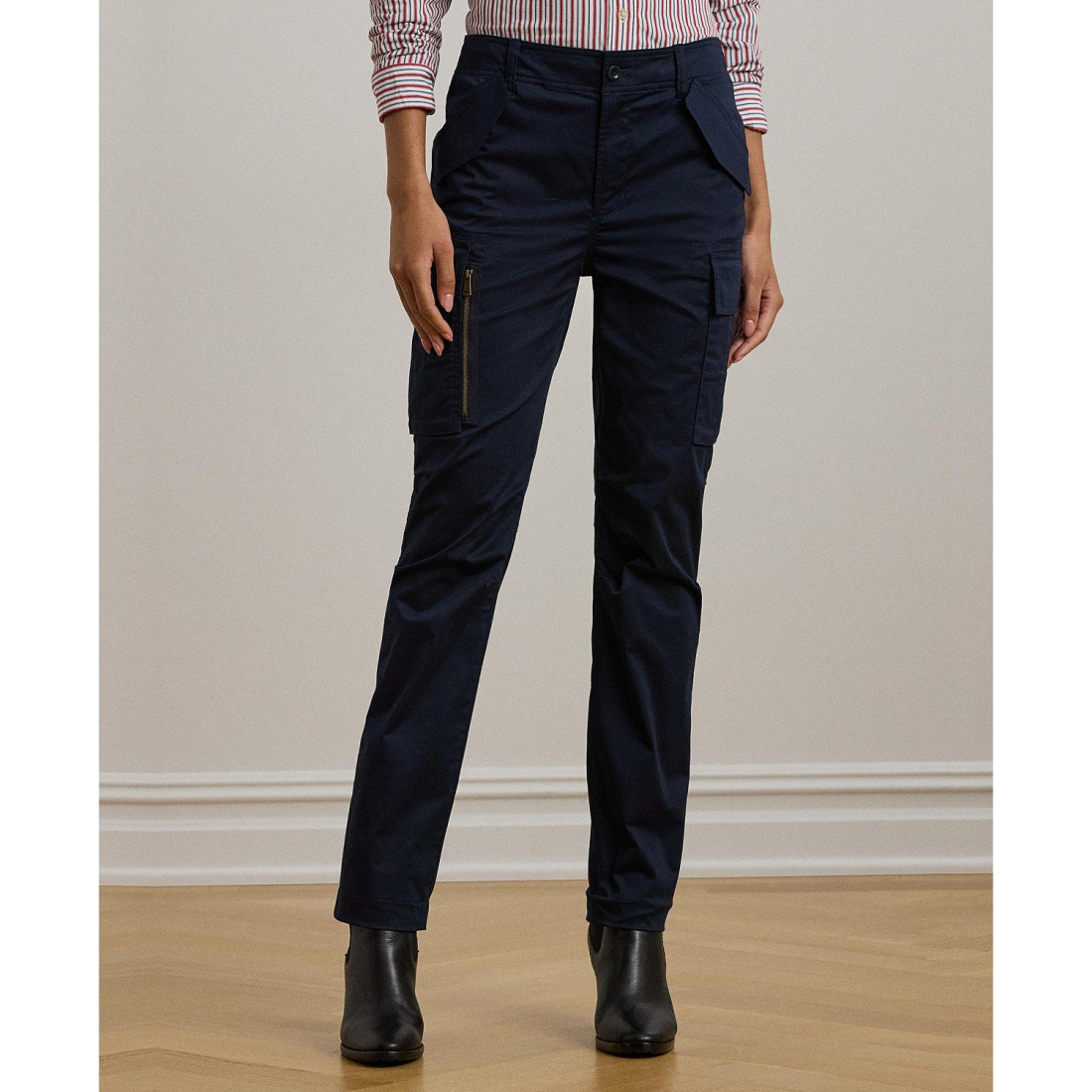 'Cotton Sateen Cargo Pant' pour Femmes