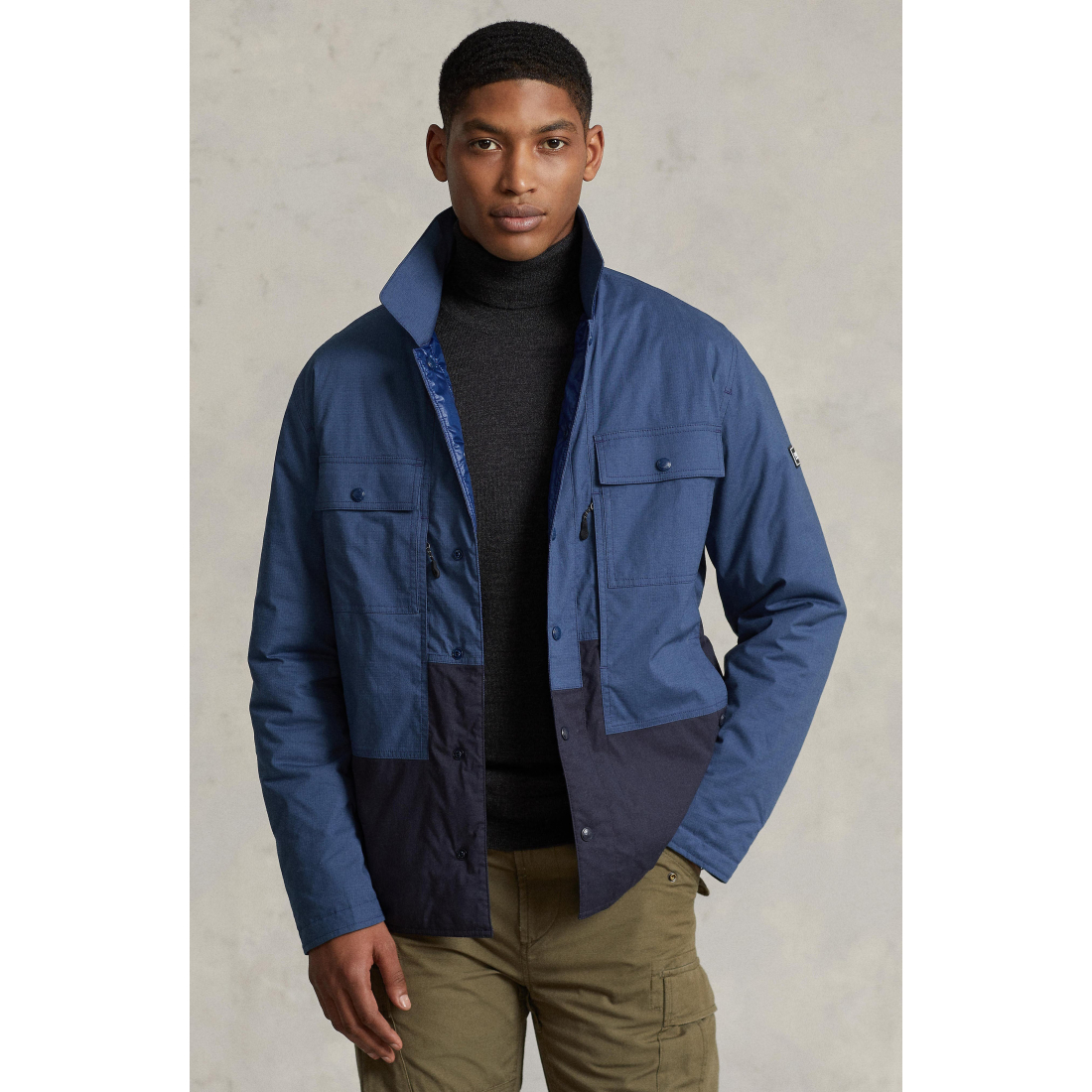 'James Reversible Ripstop Quilted Shirt Jacket' pour Hommes