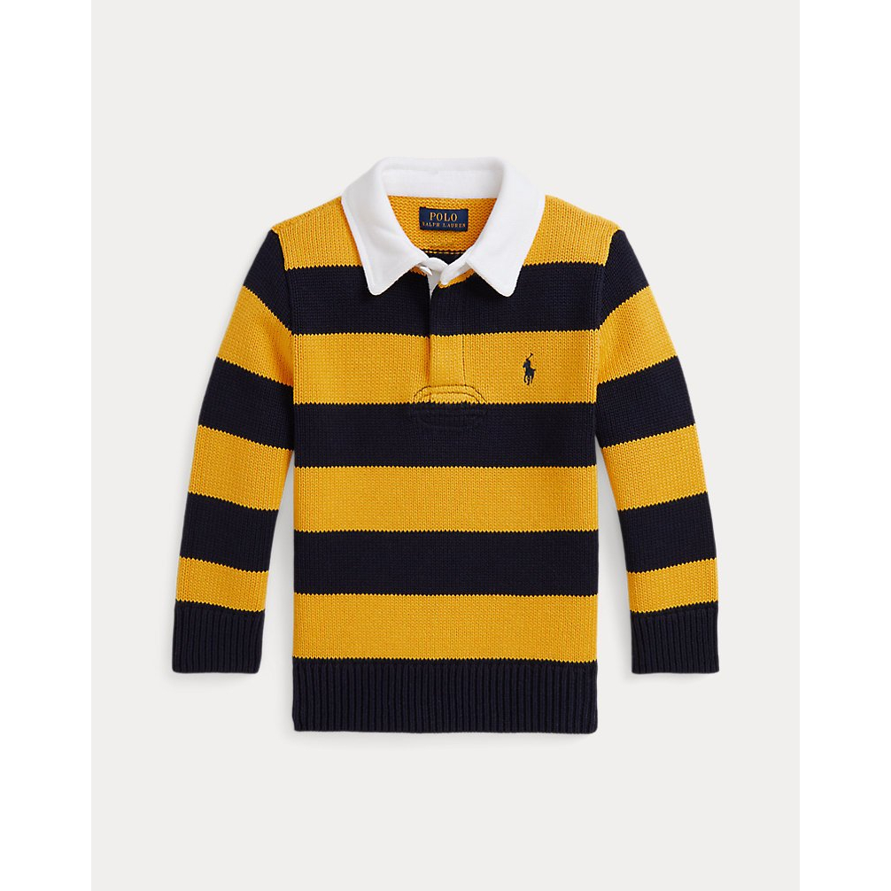 'Striped Cotton Rugby Sweater' für Jungen