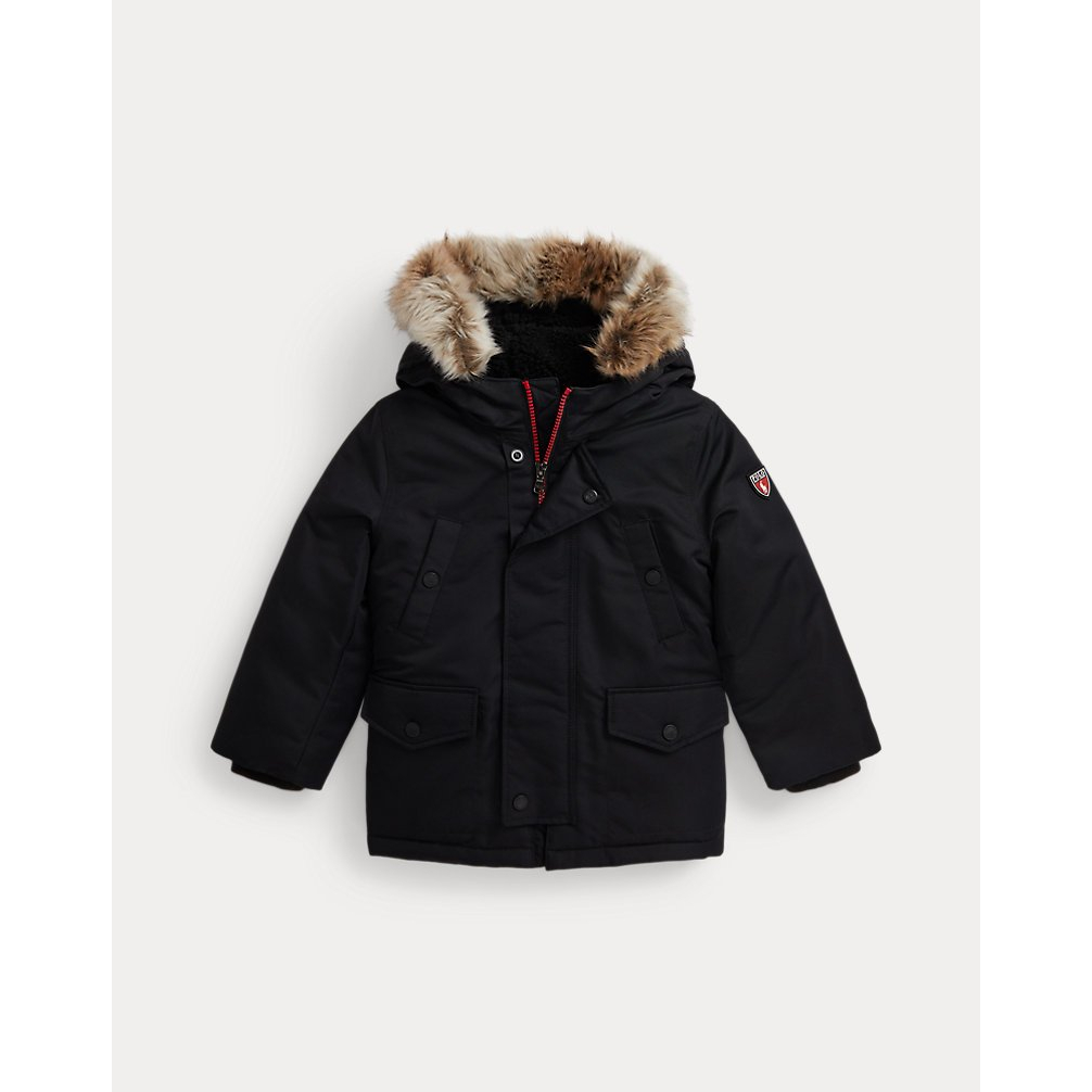 'Faux-Fur-Trim Down Parka' pour Garçons