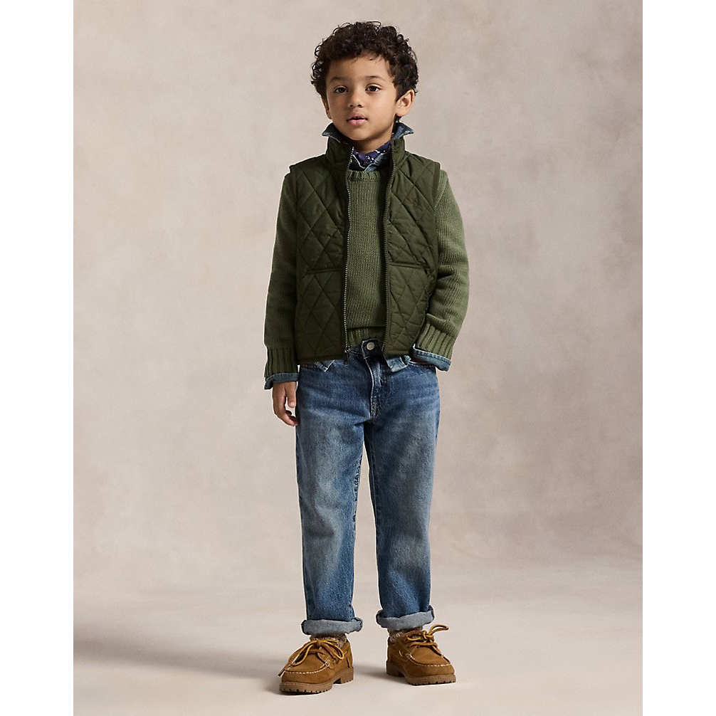 'Fleece-Lined Quilted Vest' pour Garçons