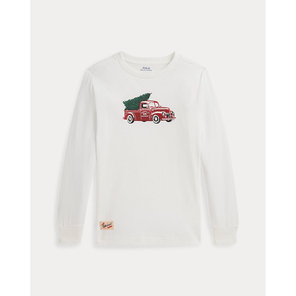 'Truck-Print Cotton Long-Sleeve Tee' pour Garçons