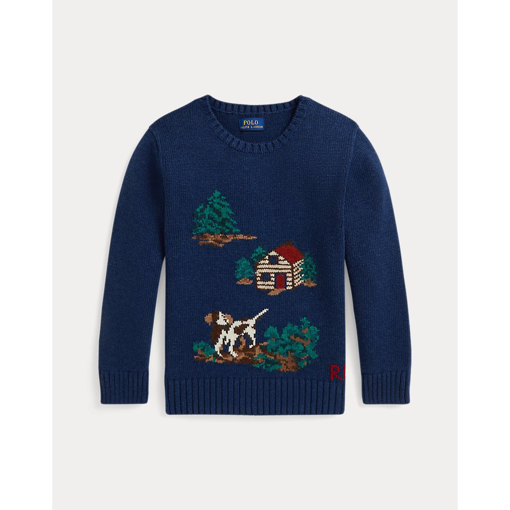 'Cabin-Intarsia Cotton-Wool Sweater' für Jungen