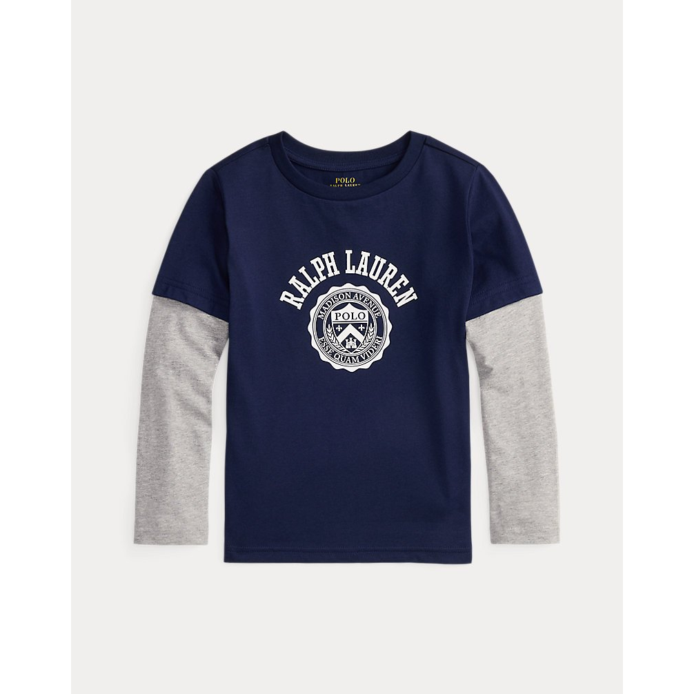 'Logo Cotton Layered-Effect Tee' pour Garçons