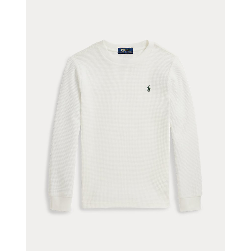 Boy's 'Waffle-Knit Cotton Long-Sleeve Tee'