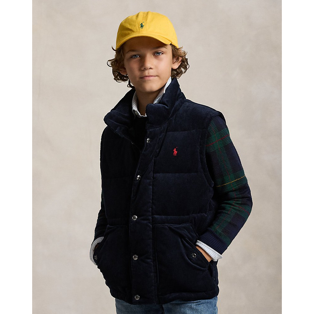 'Convertible Corduroy Down Jacket' für Jungen