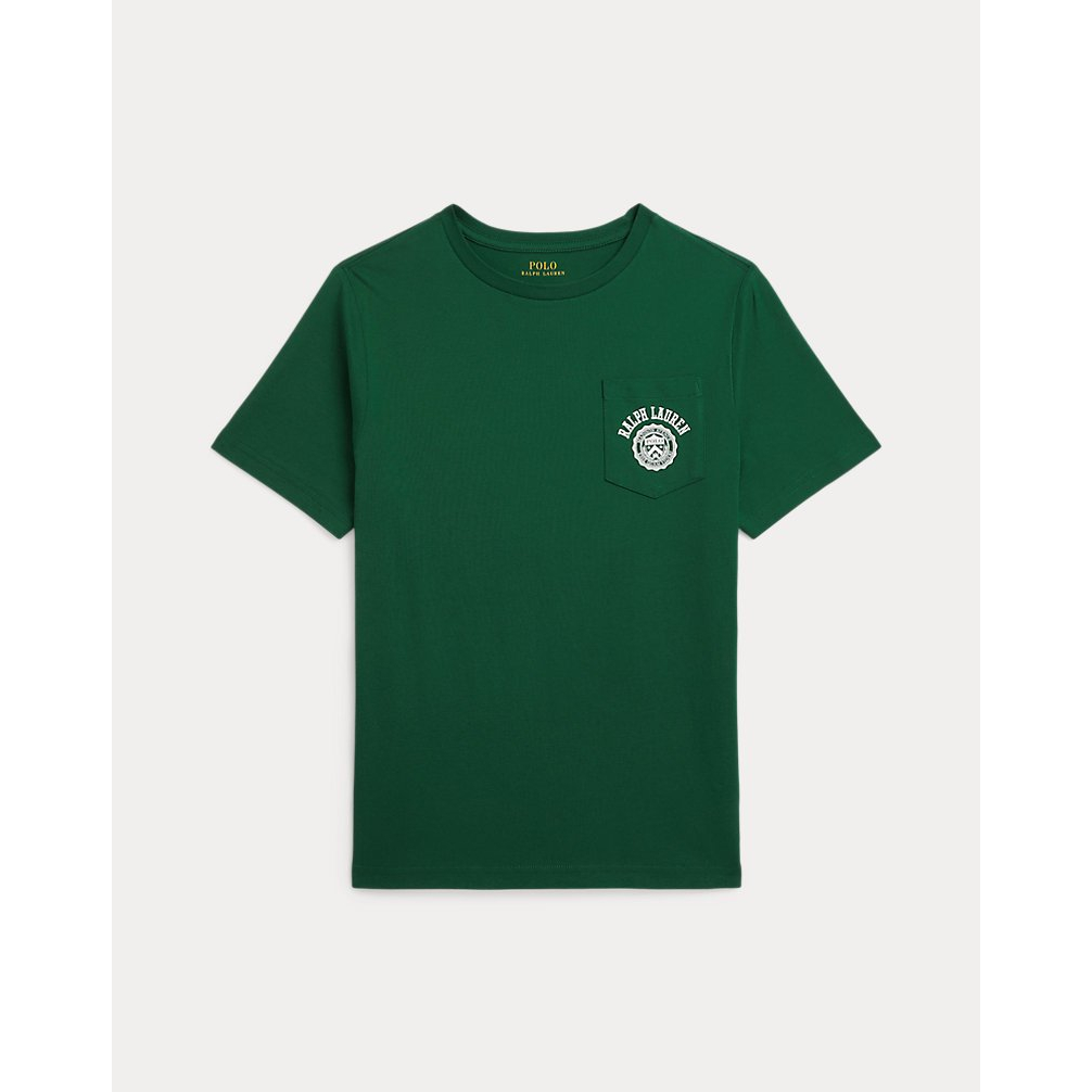 'Logo Cotton Jersey Pocket Tee' pour Garçons