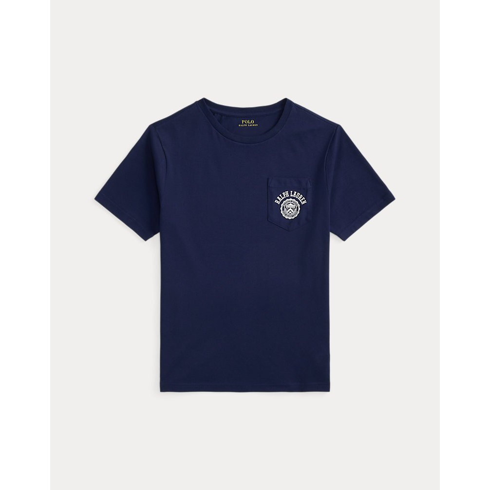 'Logo Cotton Jersey Pocket Tee' pour Garçons