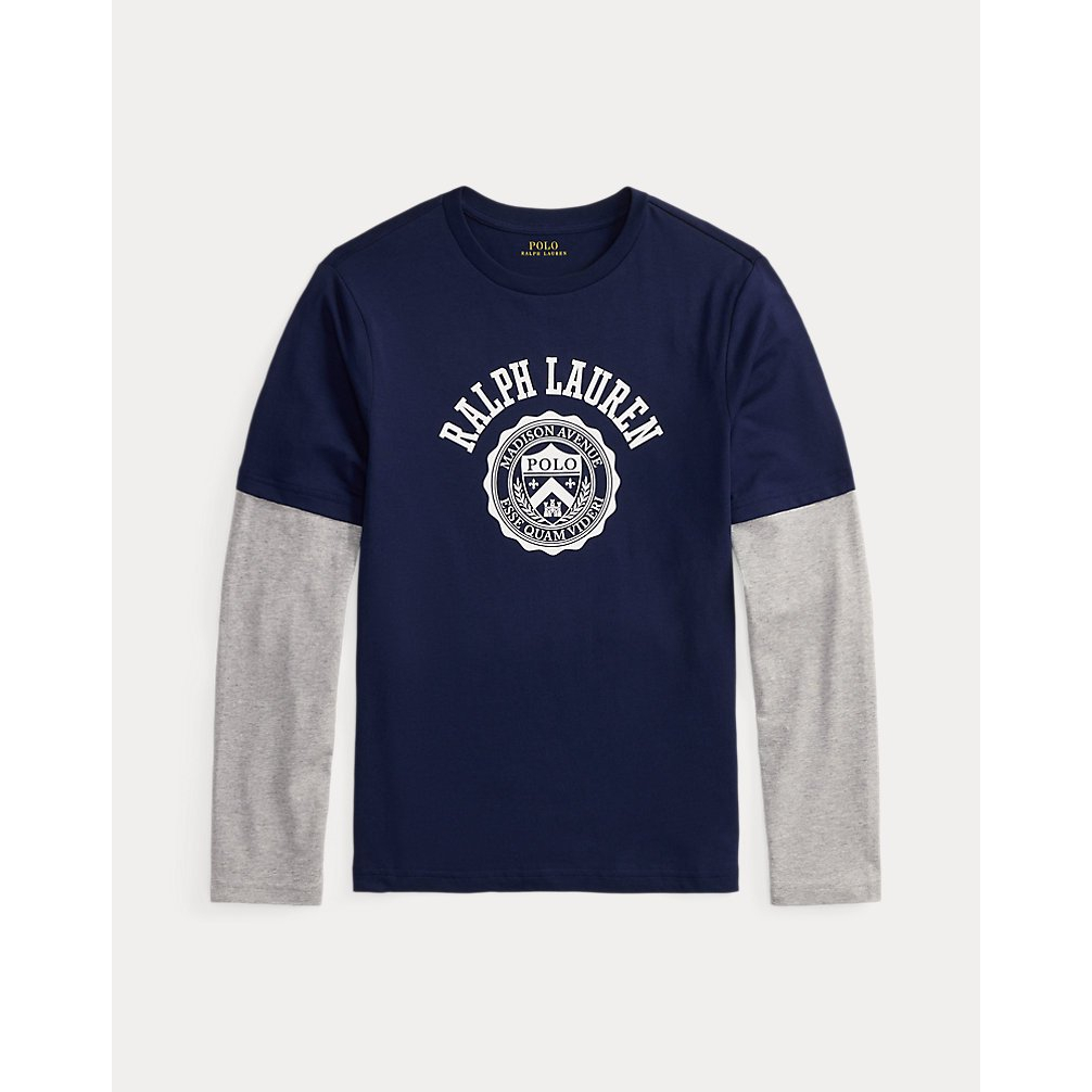 'Logo Cotton Layered-Effect Tee' für Jungen