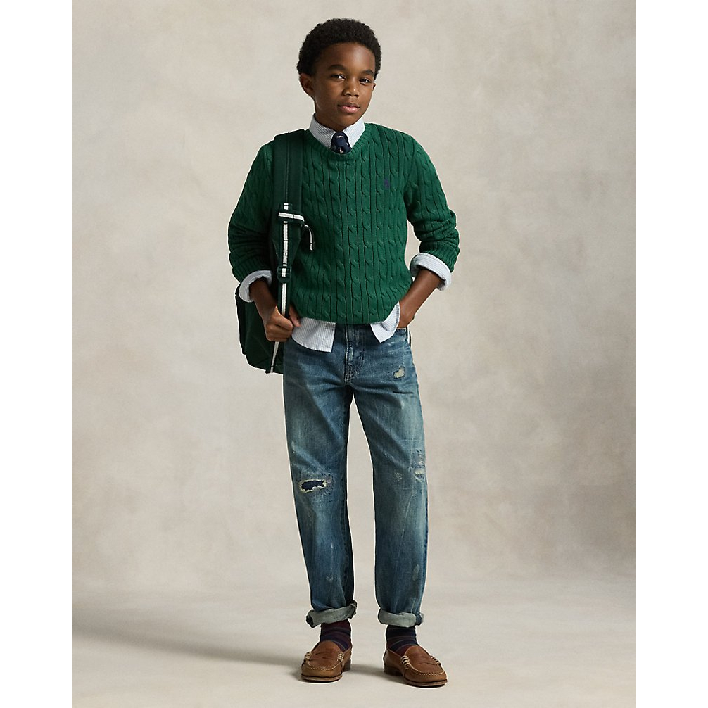 Boy's 'Cable-Knit Cotton Sweater'