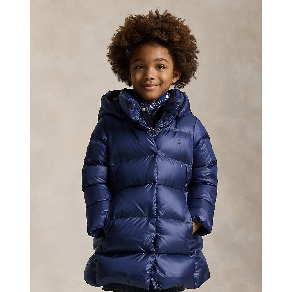 'Down Hooded Long Jacket' pour Filles