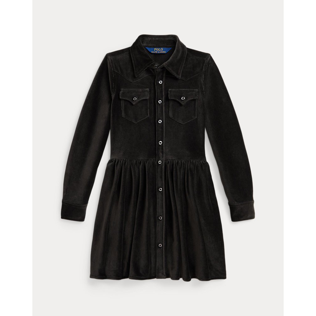 'Velour Western Shirtdress' für Mädchen