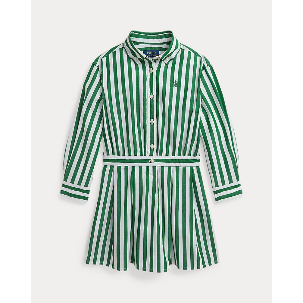 'Striped Cotton Poplin Shirtdress' für Mädchen