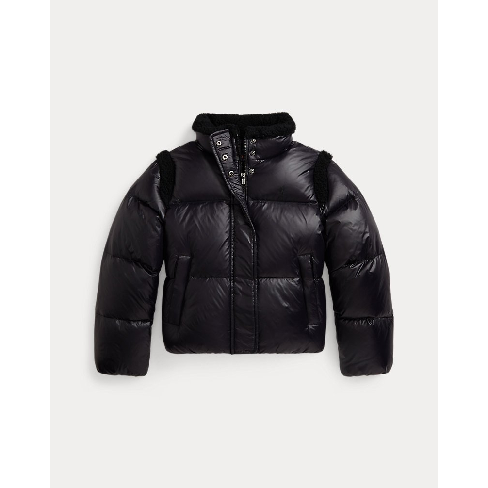 'Teddy Fleece–Trim Down Boxy Jacket' für Mädchen