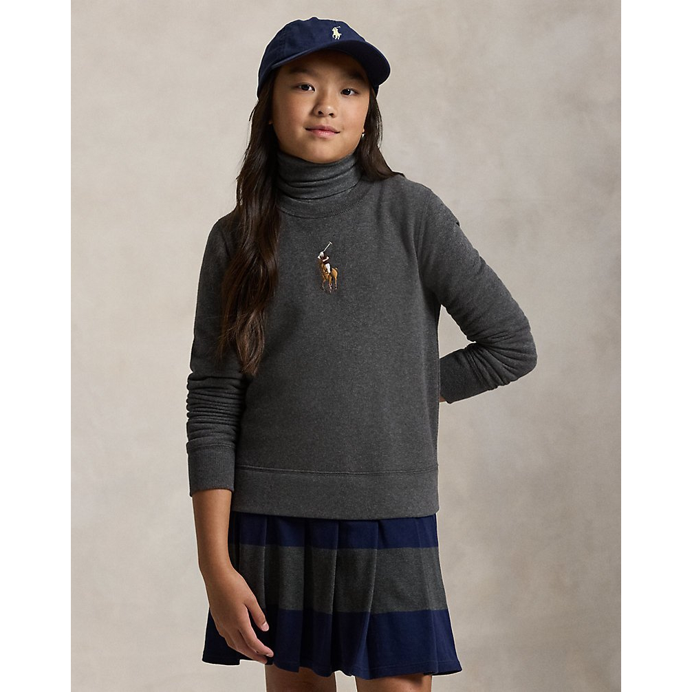 Girl's 'Big Pony Fleece Sweatshirt Dress'