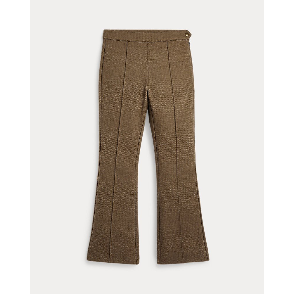 Girl's 'Herringbone Jacquard Flare Pant'