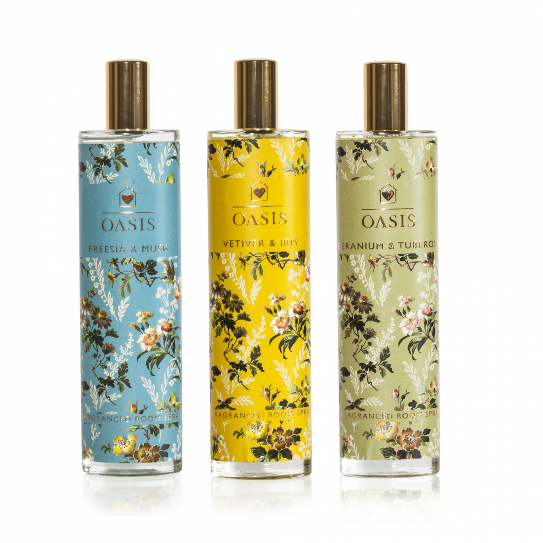 Spray d'ambiance - Poetic Florals 100 ml, 3 Pièces
