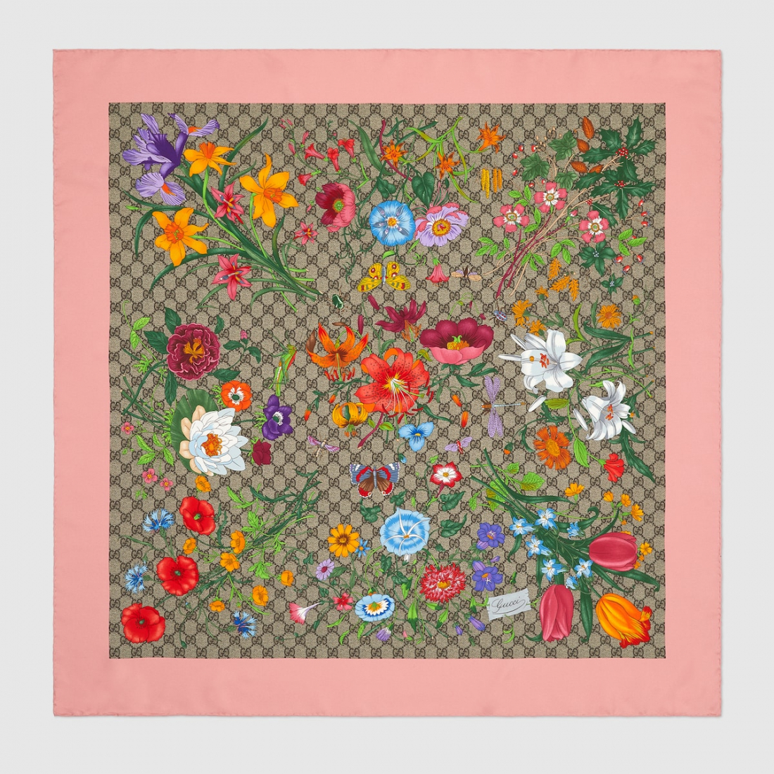 Foulard en soie 'Printed Floral' pour Femmes