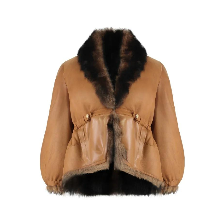 Veste en cuir 'Faux-Fur Reversible' pour Femmes