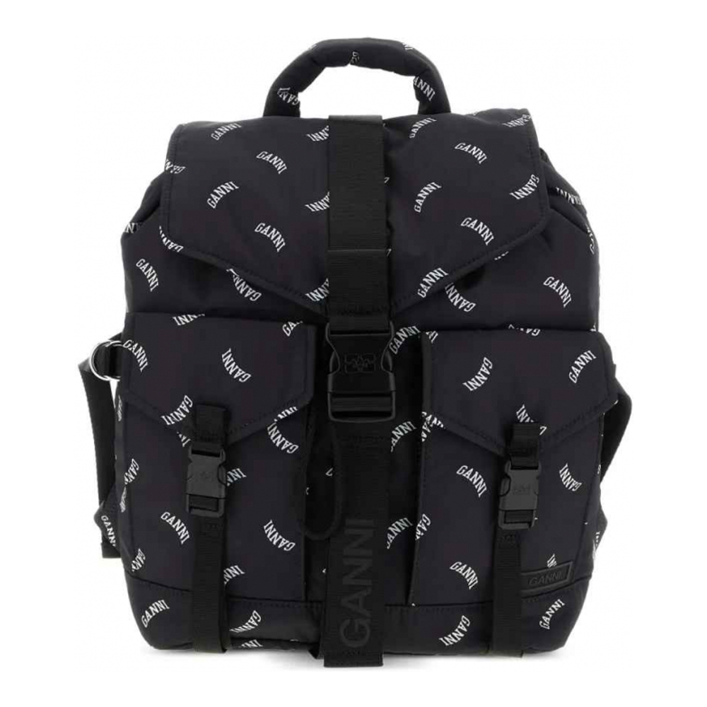 Women's 'Logo-Print Buckle' Backpack