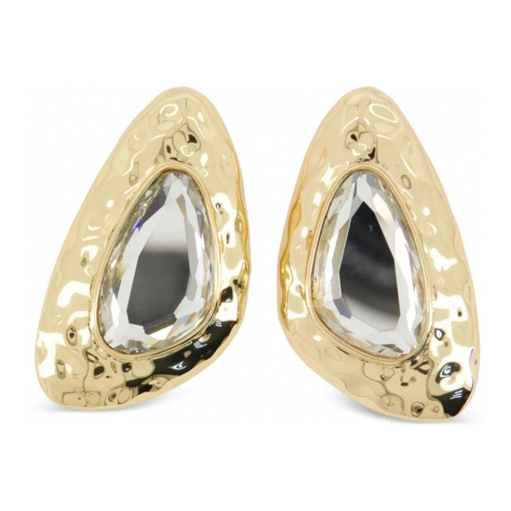 Women's 'Crystal-Embellished Hammered' Earrings