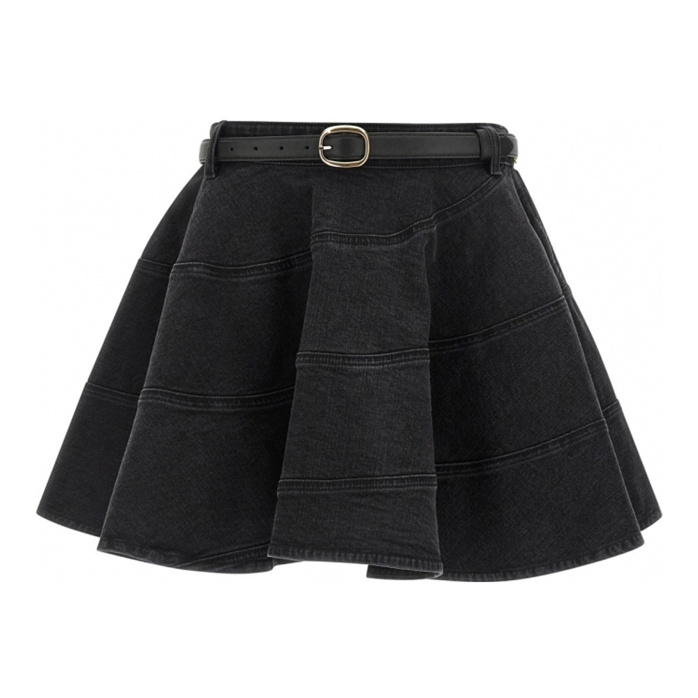 Women's 'Flared Denim' Mini Skirt