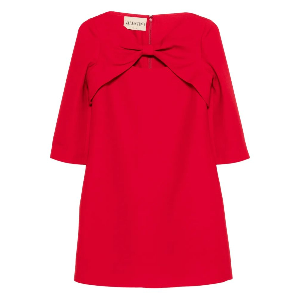 'Bow-Detail' Mini Kleid für Damen