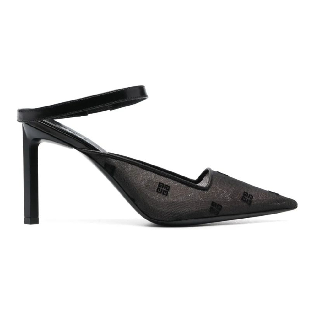 Women's 'Logo-Embroidered' High Heel Mules