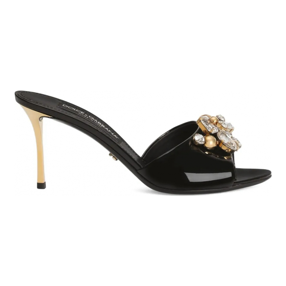 Women's 'Crystal-Embellished Heeled' Mules