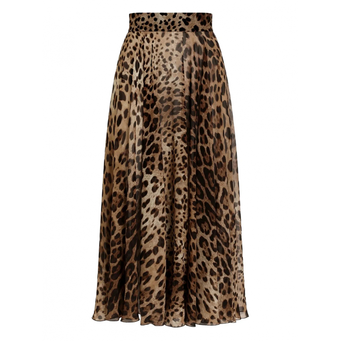 Women's 'Leopard-Print' Midi Skirt