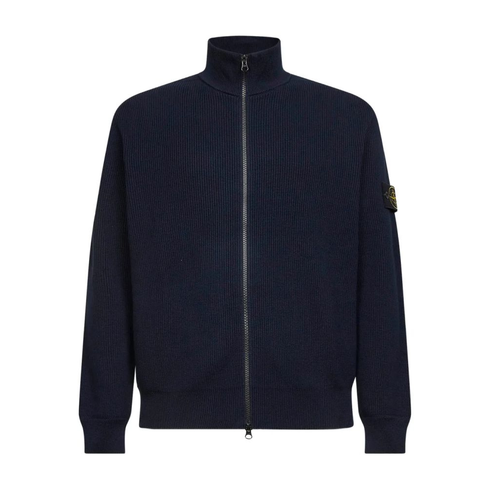 Men's 'Ribbed Stand-Collar' Cardigan